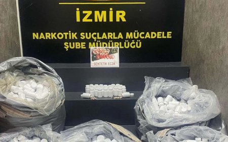 İzmir’de dev uyuşturucu operasyonu: 156 bin sentetik hap ele geçirildi