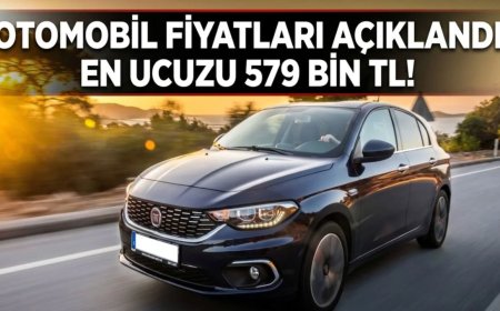Otomobil Fiyatlarında Nisan Güncellemesi: En Ucuz Model 579 Bin TL Oldu